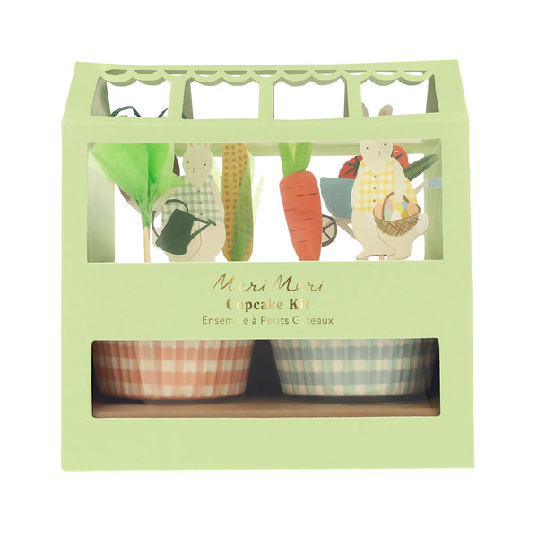 Meri Meri Bunny Greenhouse Cupcake Kit
