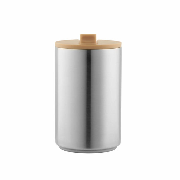 Nuova Thermo/insulated Cup I Brushed Steel / Beige