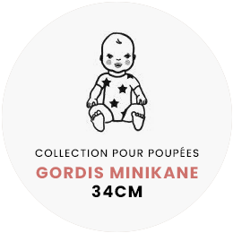 MINIKANE - COUFFIN POUPEE & SON OREILLER EN COTON SERAPHINE