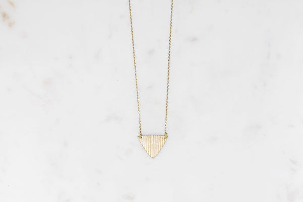 State Of A Structured Triangle Necklace