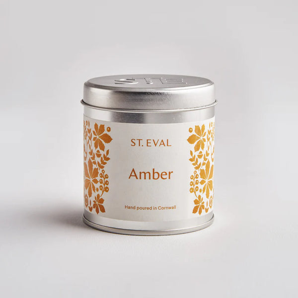 St Eval Candle Company Folk Amber Candle Tin