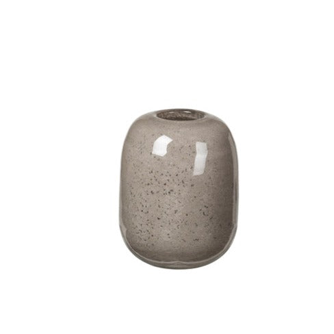 Broste Copenhagen Kai Vase Taupe Grey 8x10cm