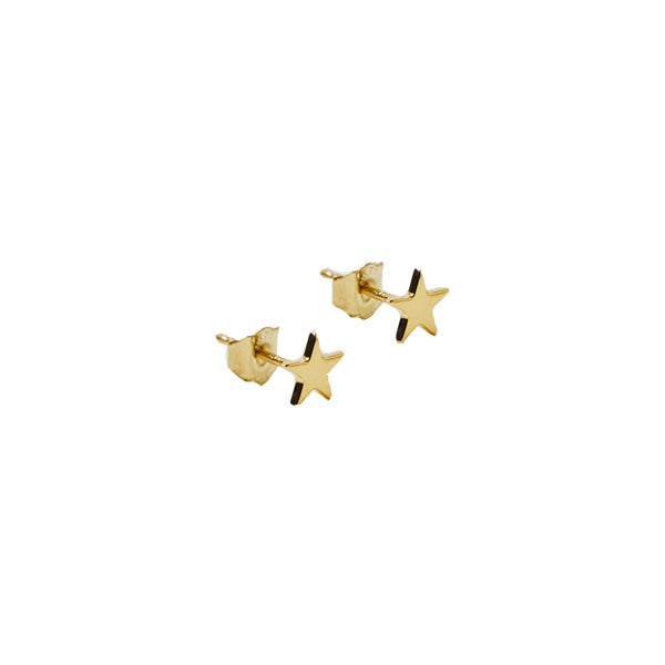 Annie Mundy Gold Star Stud Earrings Small