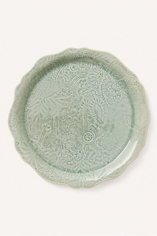 Sthal Round Serving Plate In Antique