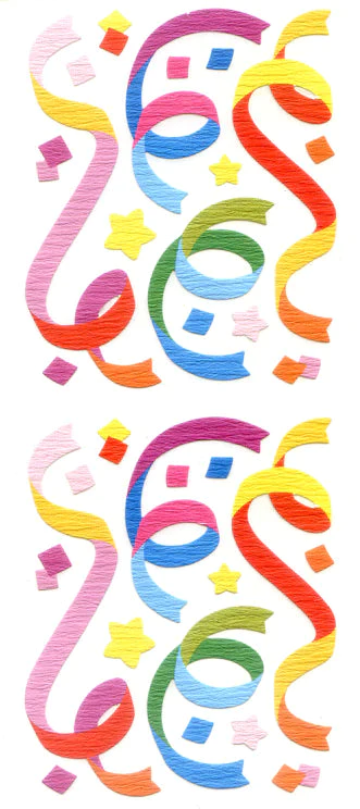www.Japan-Best.net Ps201 Paper Sun Sams Confetti & Swirls Stickers