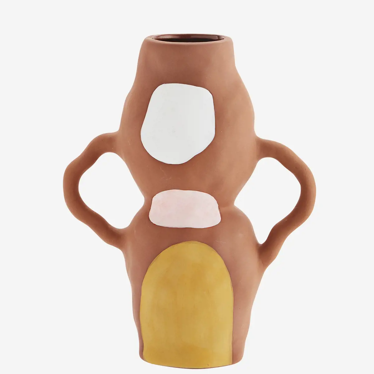 Madam Stoltz Terracotta Vase - Handpainted