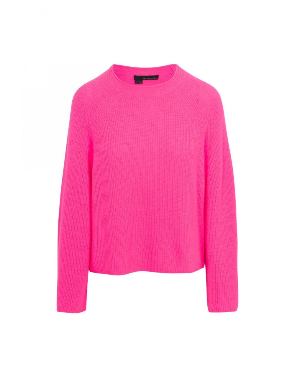 360 Cashmere Sophie Trapeze Crew Neck Jumper Col: Dayglo Pink
