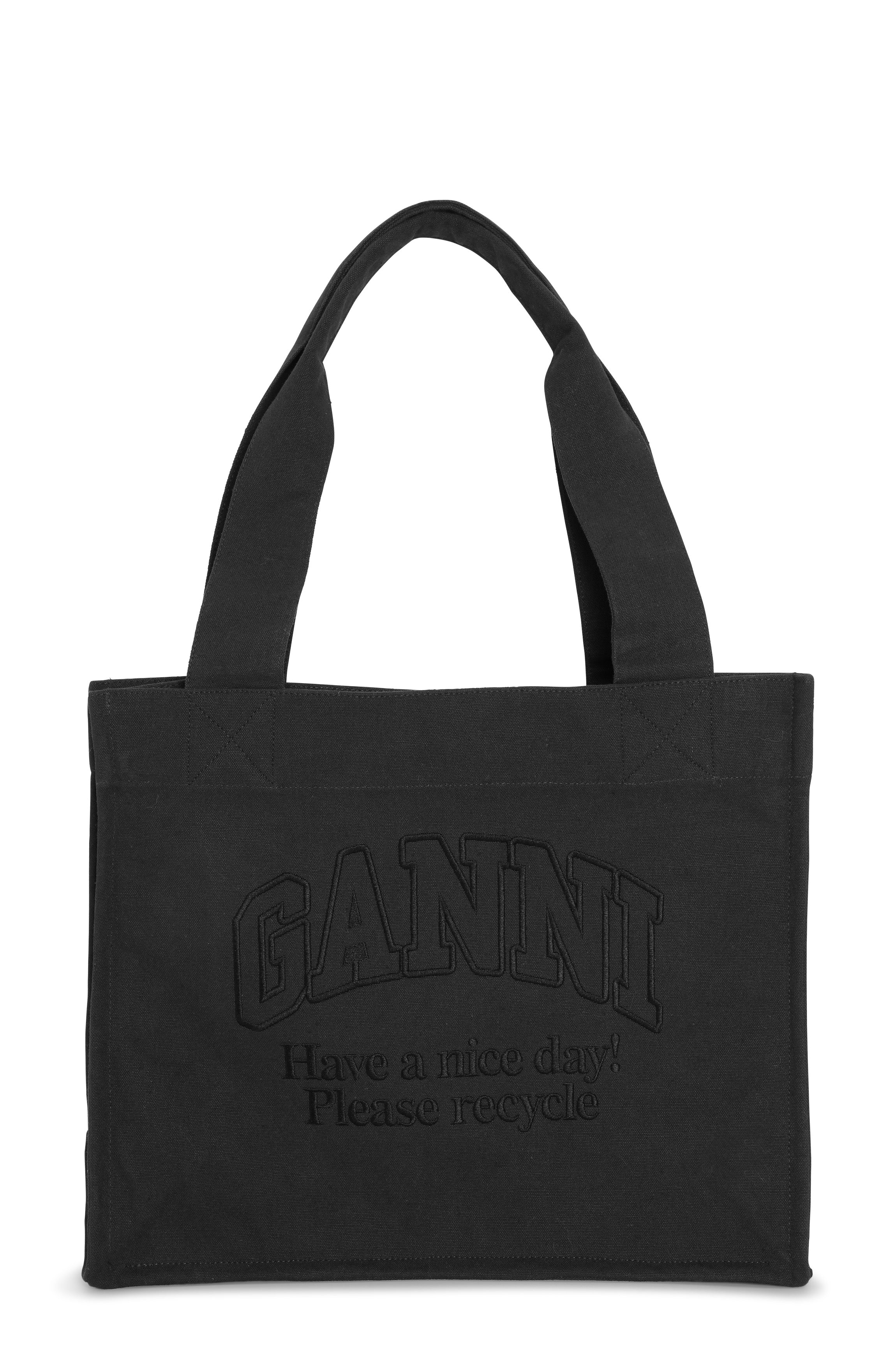 ganni-large-easy-shopper-black