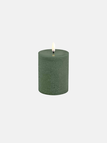 UYUNI LIGHTING Led Pillar Candle 7.8x10 - Olive Green