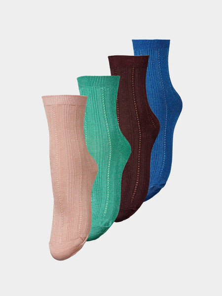 Becksondergaard Glitter Drake Socks 4 Pack - Green/multi