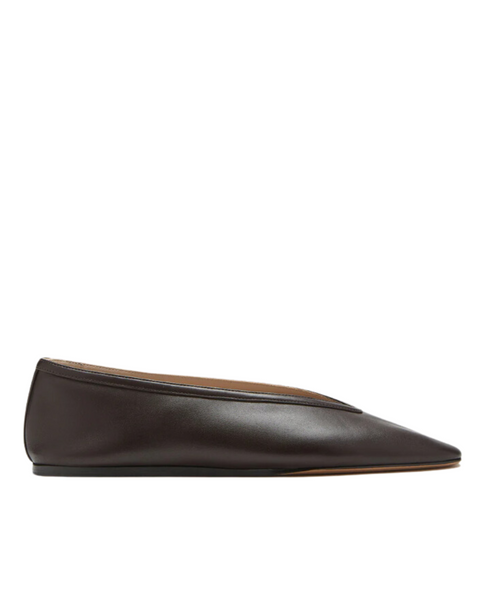 Le Monde Béryl Luna Slipper Chocolate Leather