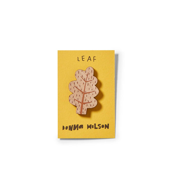 Donna Wilson Leaf Pin Badge