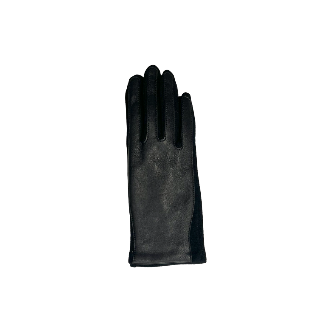 Made by moi Selection Gants Laine & Cuir Noirs