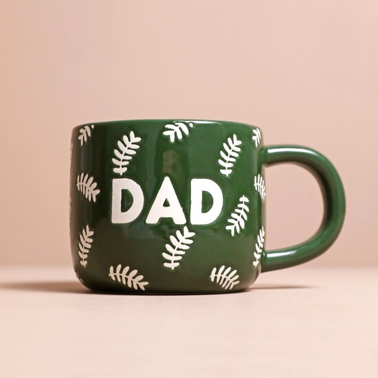 Lisa Angel Green Leafy Dad Ceramic Mug