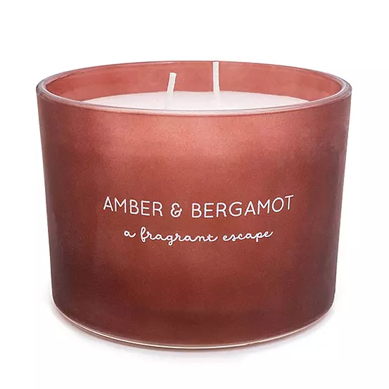 Amber & Bergamot Set - Room Spray & 2 Wick Candle