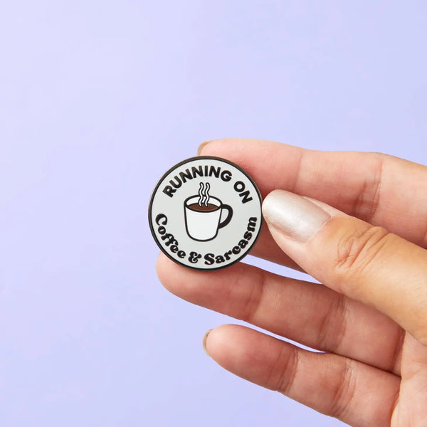 Punky Pins Caffeine & Sarcasm Enamel Pin