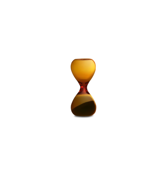 Hightide Small Hourglass Sand Timer, Amber