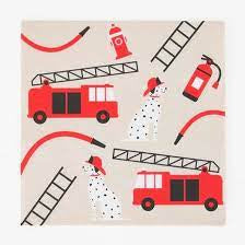 My Little Day 20 Napkins - Fire Truck