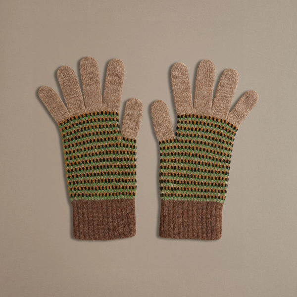 Rove Women's Gloves - Sand and Hazelnut Marl