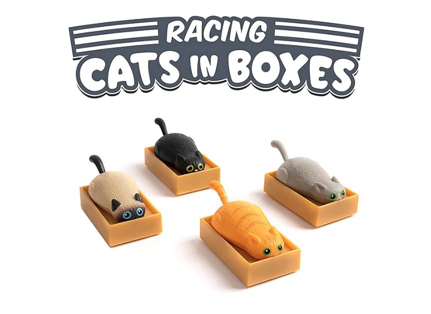 Blue Q Racing Cats in Boxes