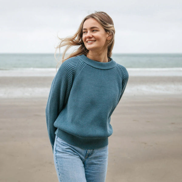 Rapanui Headland Knitted Cotton Jumper