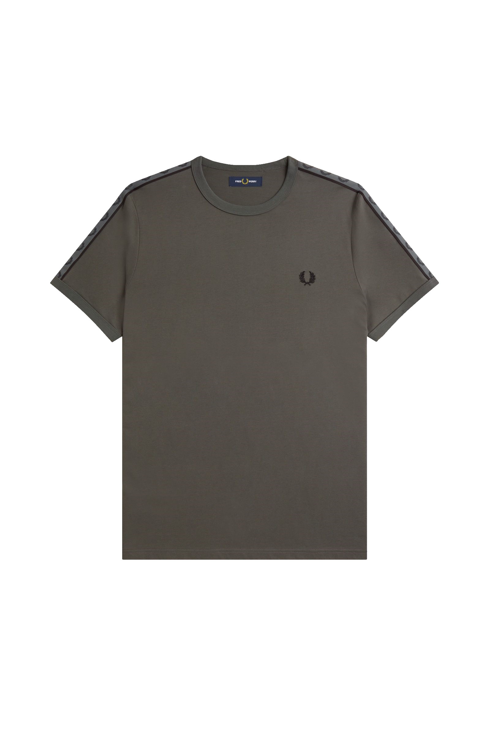 Fred Perry Taped Ringer T-Shirt Field Green / Field Green