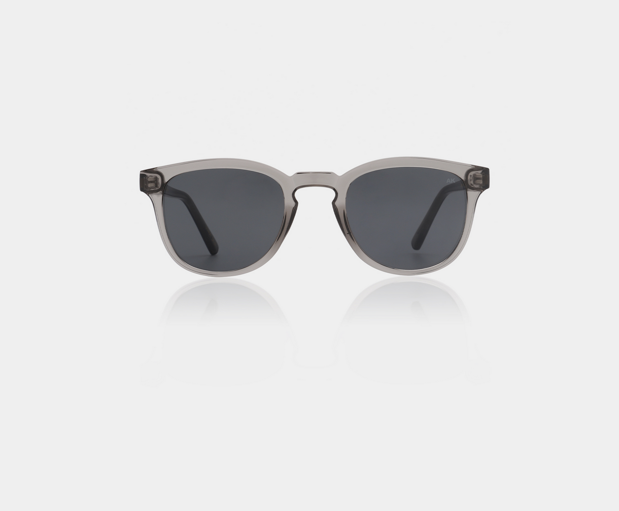 A Kjærbede Bate Grey Transparent Unisex Sunglasses