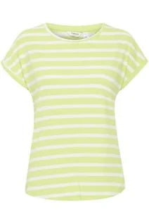 b.young Pamila Oneck T-Shirt In Sharp Green Mix