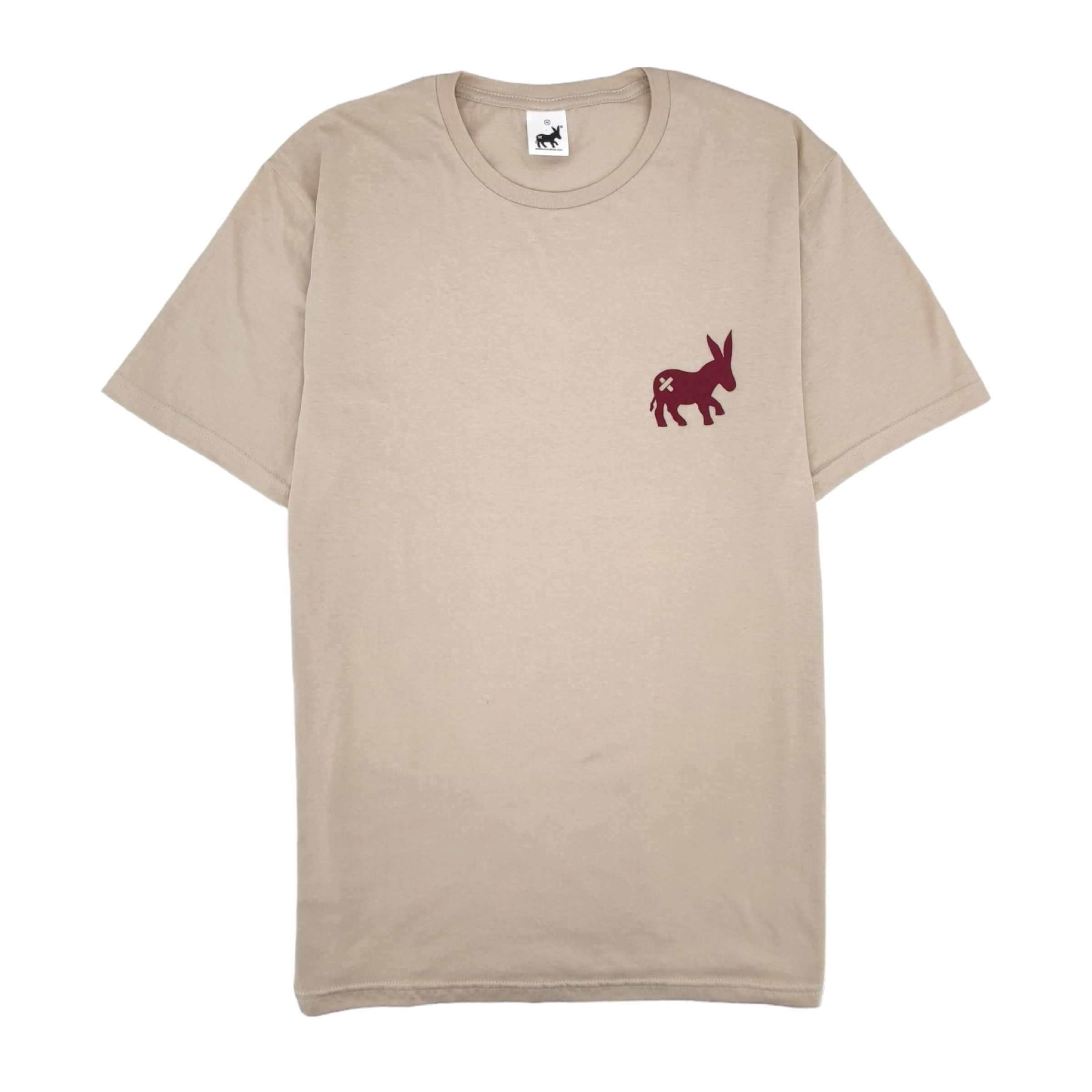 SENSA CUNISIUN T-Shirt Classic Logo Uomo Beige/Bordeaux