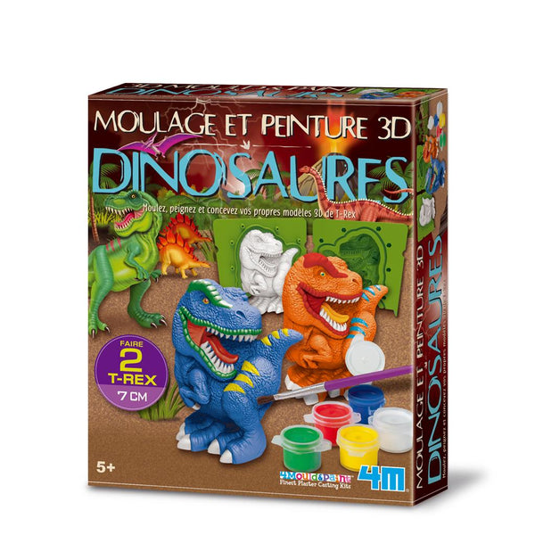 Dam Mould and Paint 3D Dinosaur - French