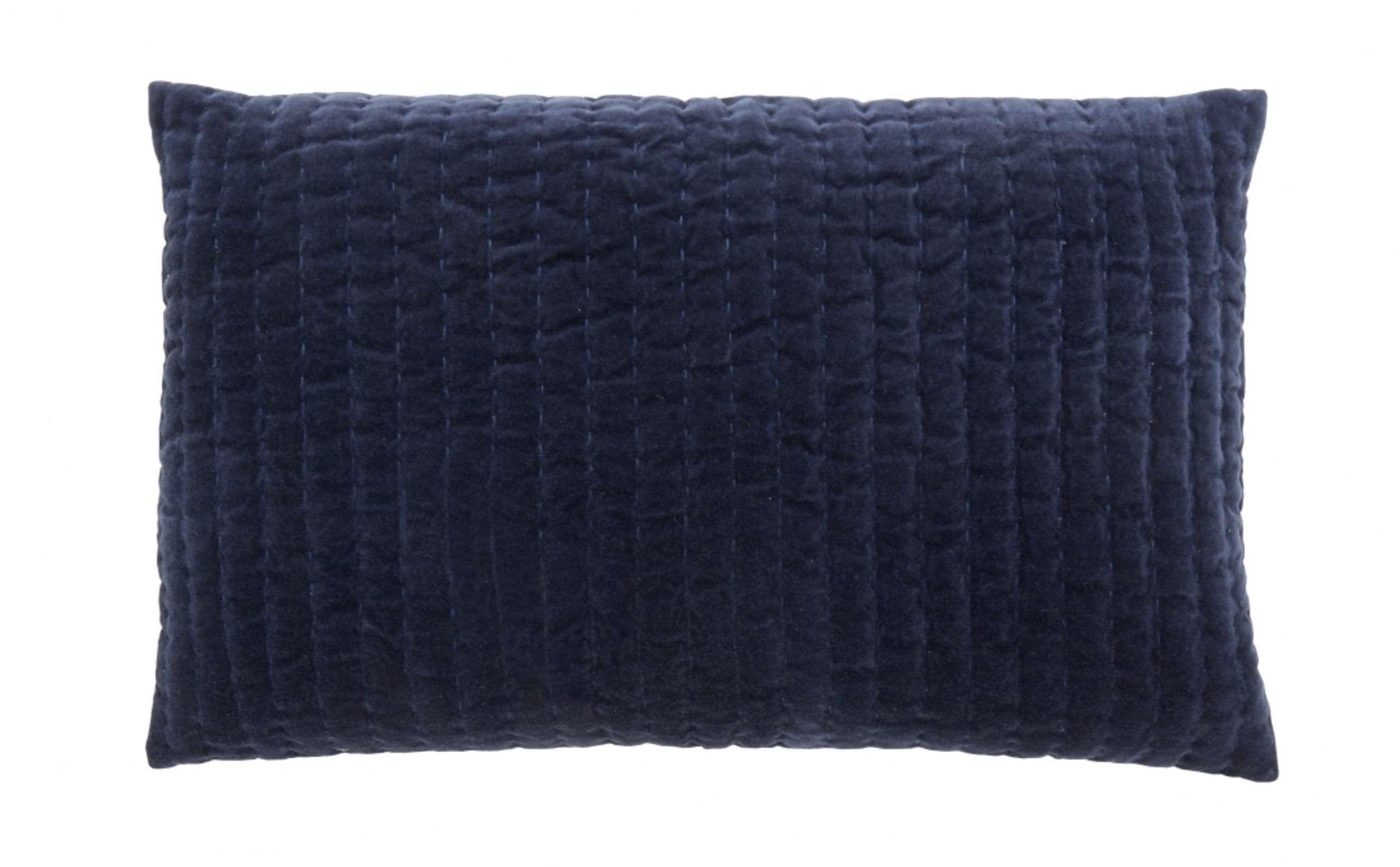 Nordal Cushion Castor with Filling, Dark Blue Velvet, 40x65 cm