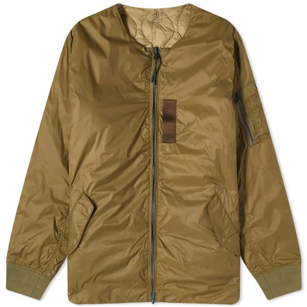 Taion X Beams Lights Reversible MA1 Down Jacket - Olive/Beige