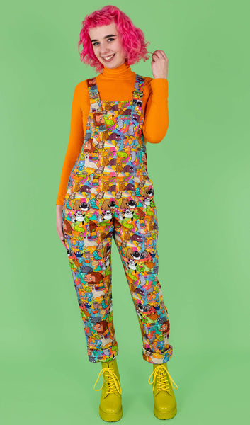 Run and Fly X Katie Abey Weird & Wonderful Stretch Twill Dungarees