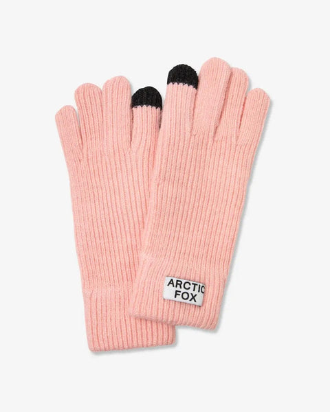 Arctic Fox Recycled Bottle Gloves Pastel Pink