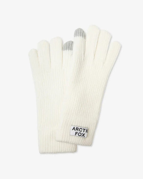 Arctic Fox Recycled Bottle Gloves Winter White