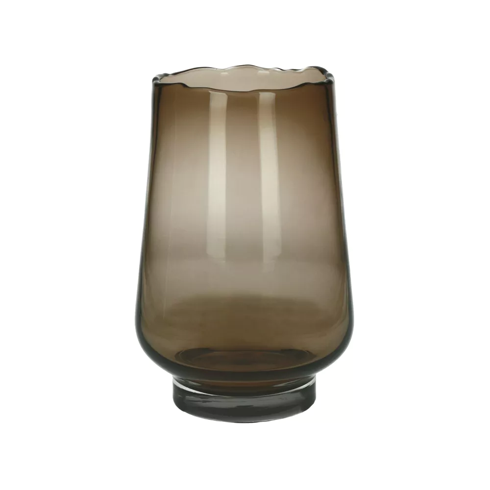 Pomax ELYZA large, Hurricane/Vase, glass, 20 X H 30 cm, amber