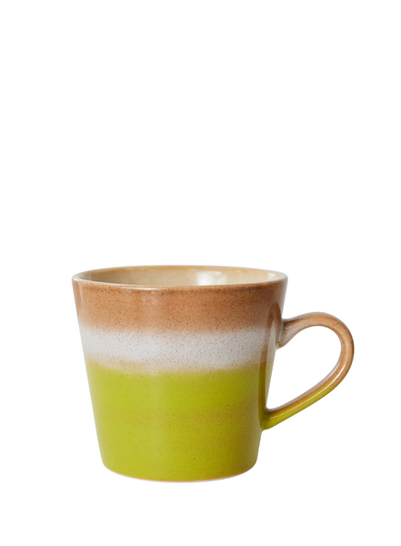 HK Living 70's Style Cappuccino Mug In Eclipse From