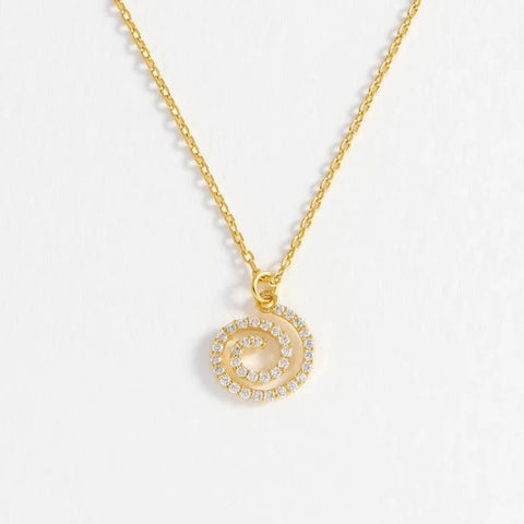 Estella Bartlett  Swirl Necklace - Gold Plated