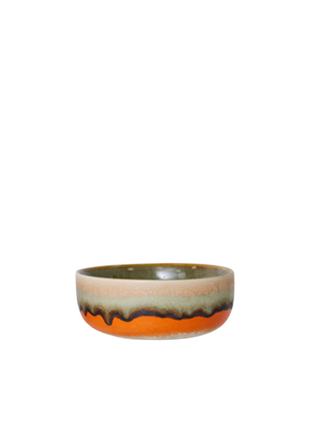 HK Living 70's Ceramics Dessert Bowl In Orange From