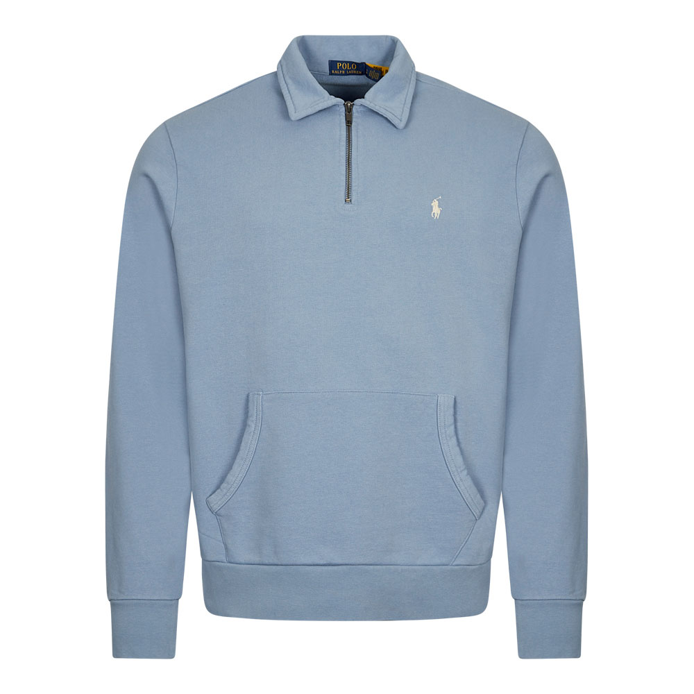 Polo Ralph Lauren Quarter Zip Sweatshirt - Channel Blue