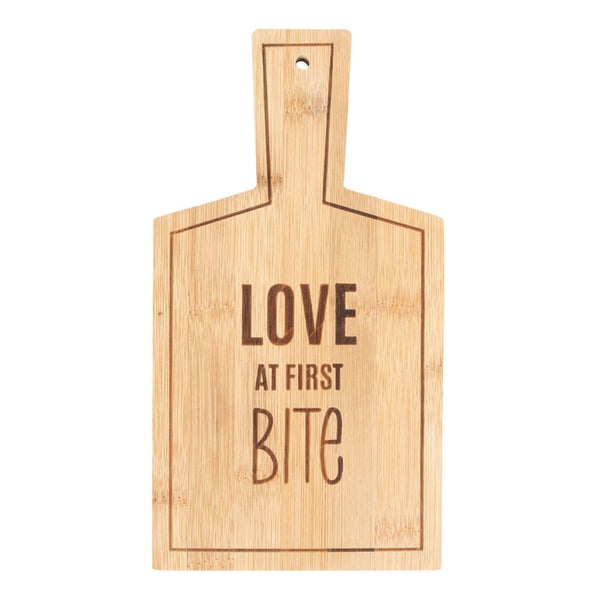 Something Different Love At First Bite Bamboo Serving Board