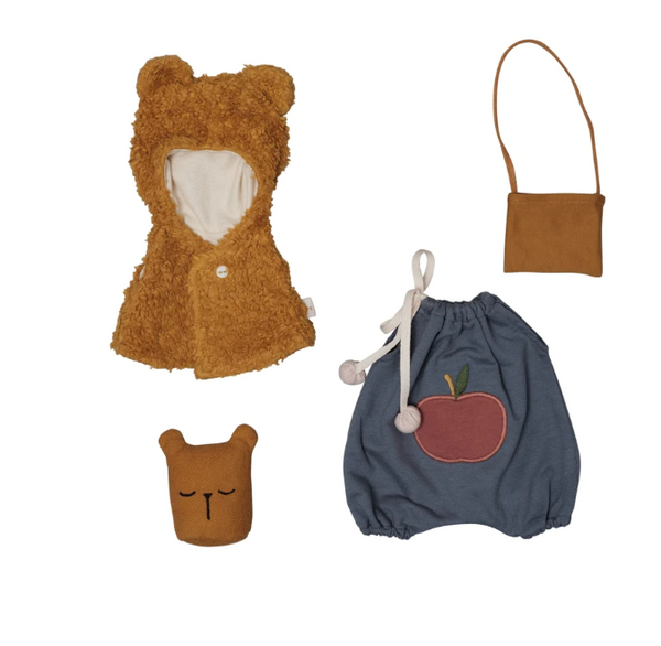 FABELAB Doll Clothes Set - Bear Cape