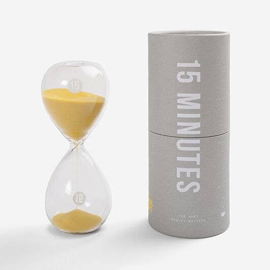 The School of Life Hourglass Timer Sand Desktop Accessory