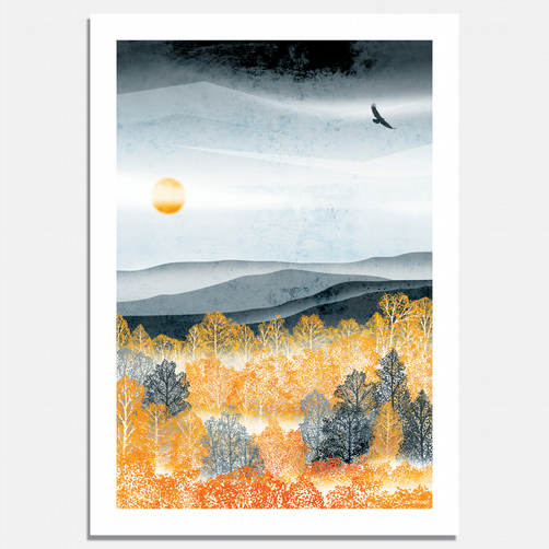 Ruth Thorp Studio Autumn Mist A3 Art Print