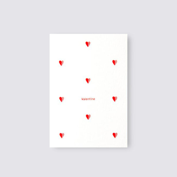 Ola Valentine Motif - Red/cotton White