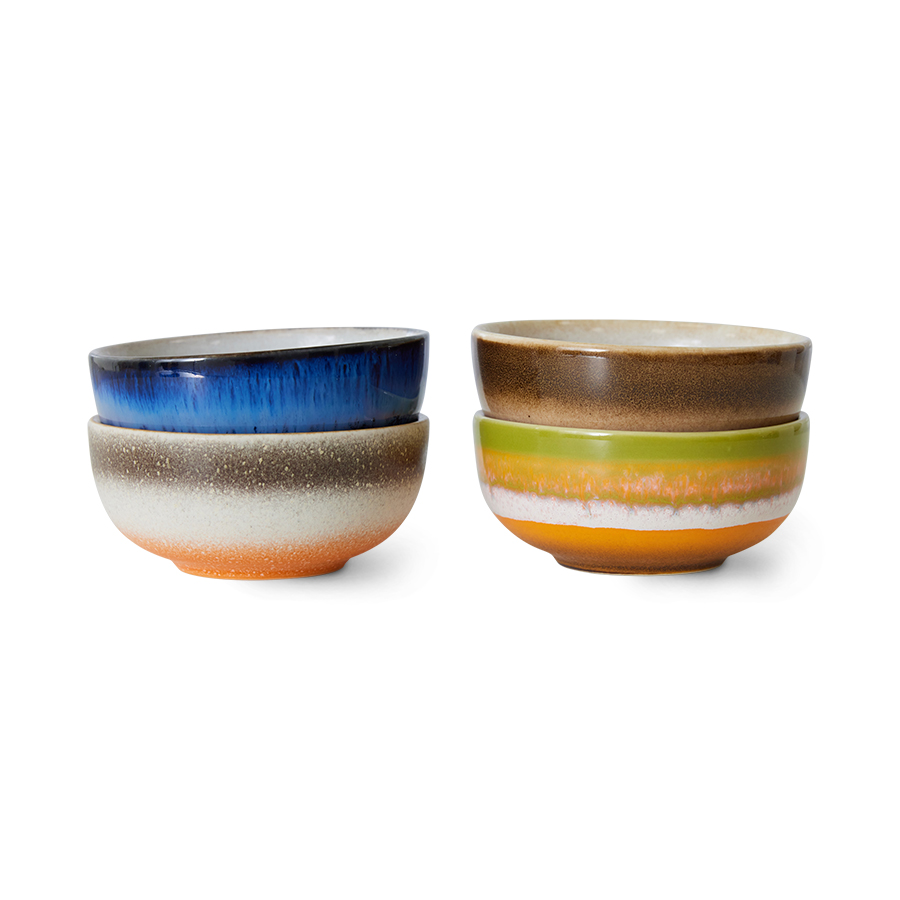 HK Living 70s Ceramics Sierra XS Bowl - Set of 4