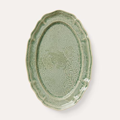 Sthal Large Oval Serving Platter in Antique