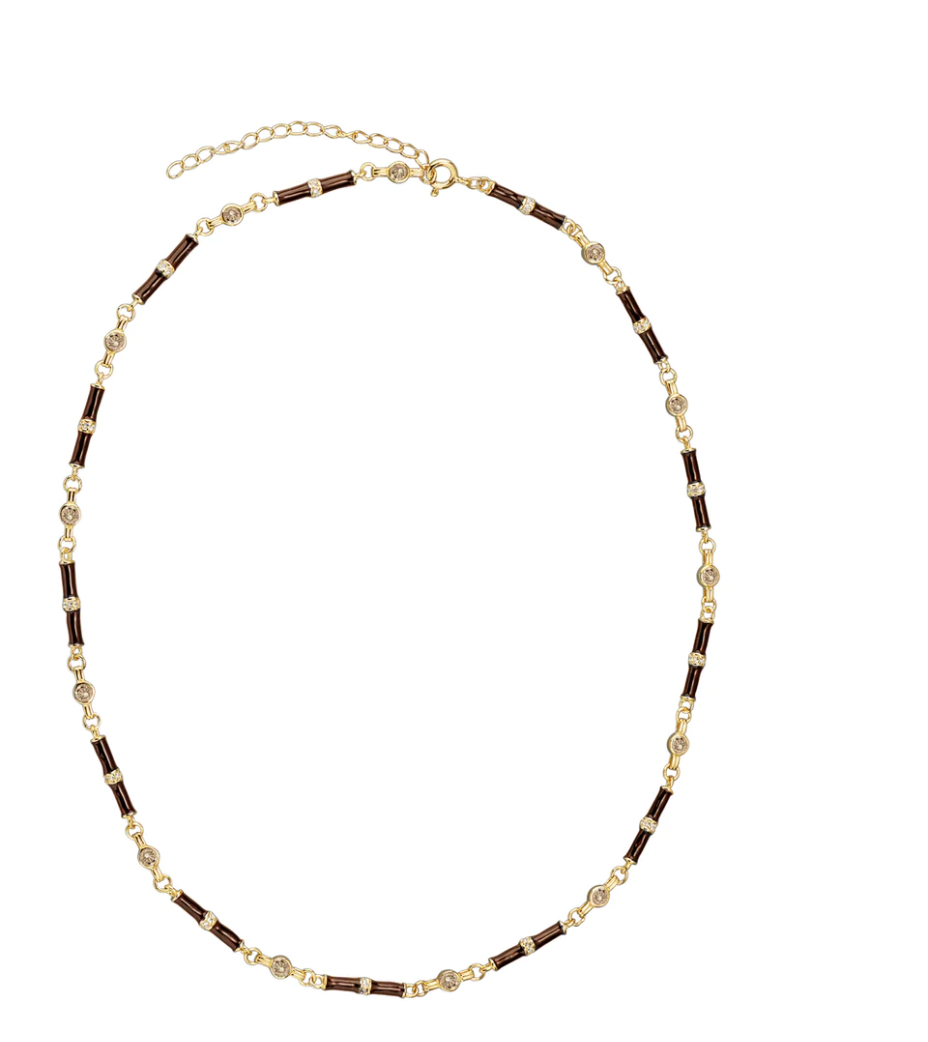 v-by-laura-vann-marlowe-brown-enamel-necklace