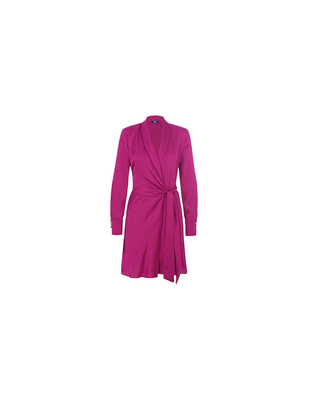Riani Riani Bright Wrap Short Dress Col: 326 Cerise Pink, Size: 10