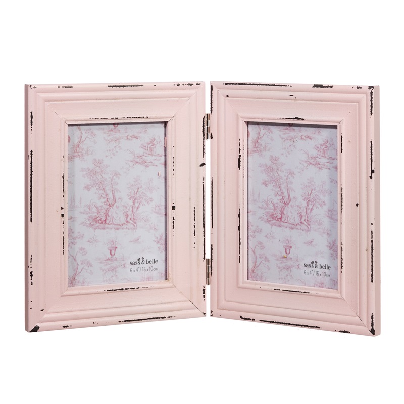 Sass & Belle Double Photo Frame Pink